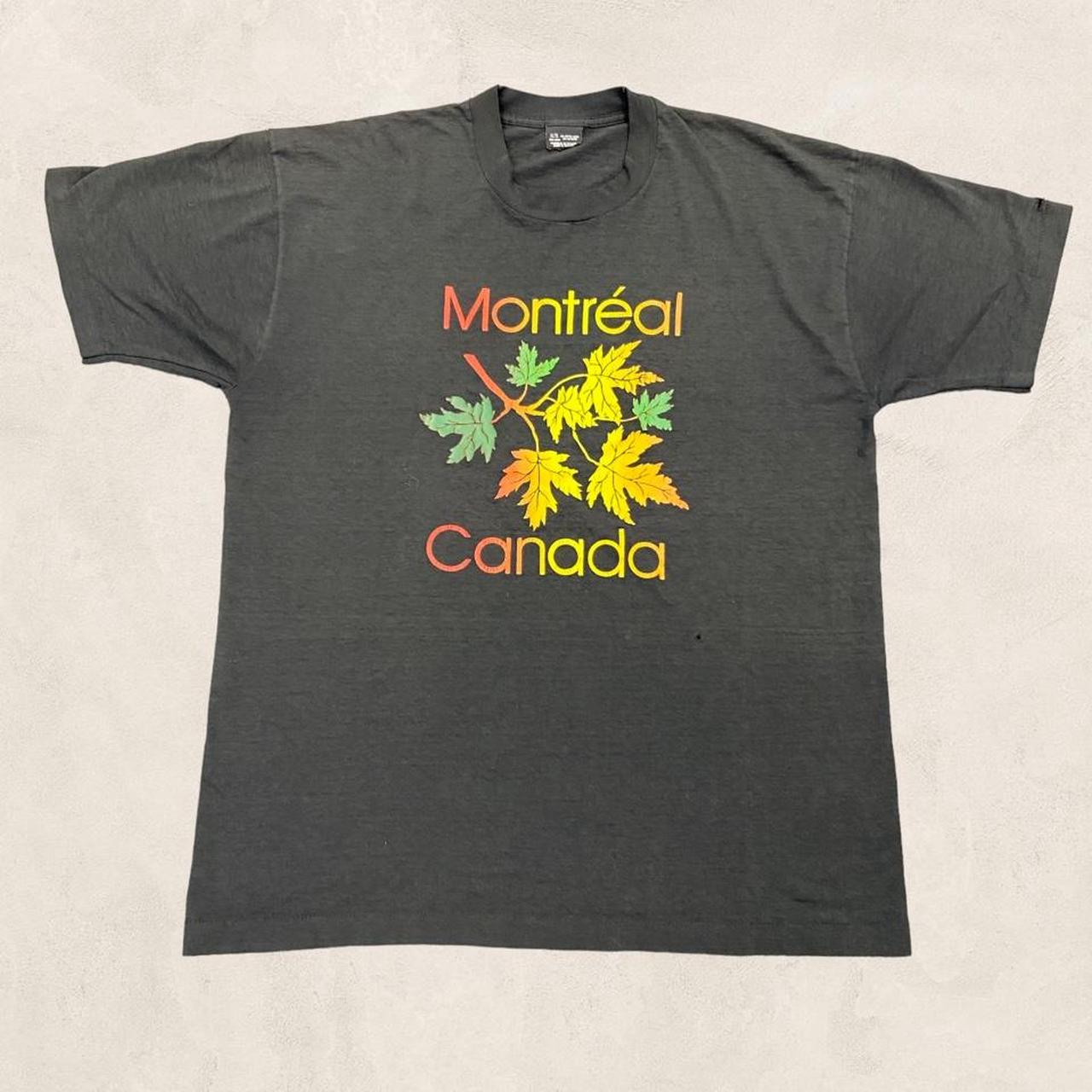 Vintage 90s Montreal Canada maple leaf tourist souvenir graphic t-shirt