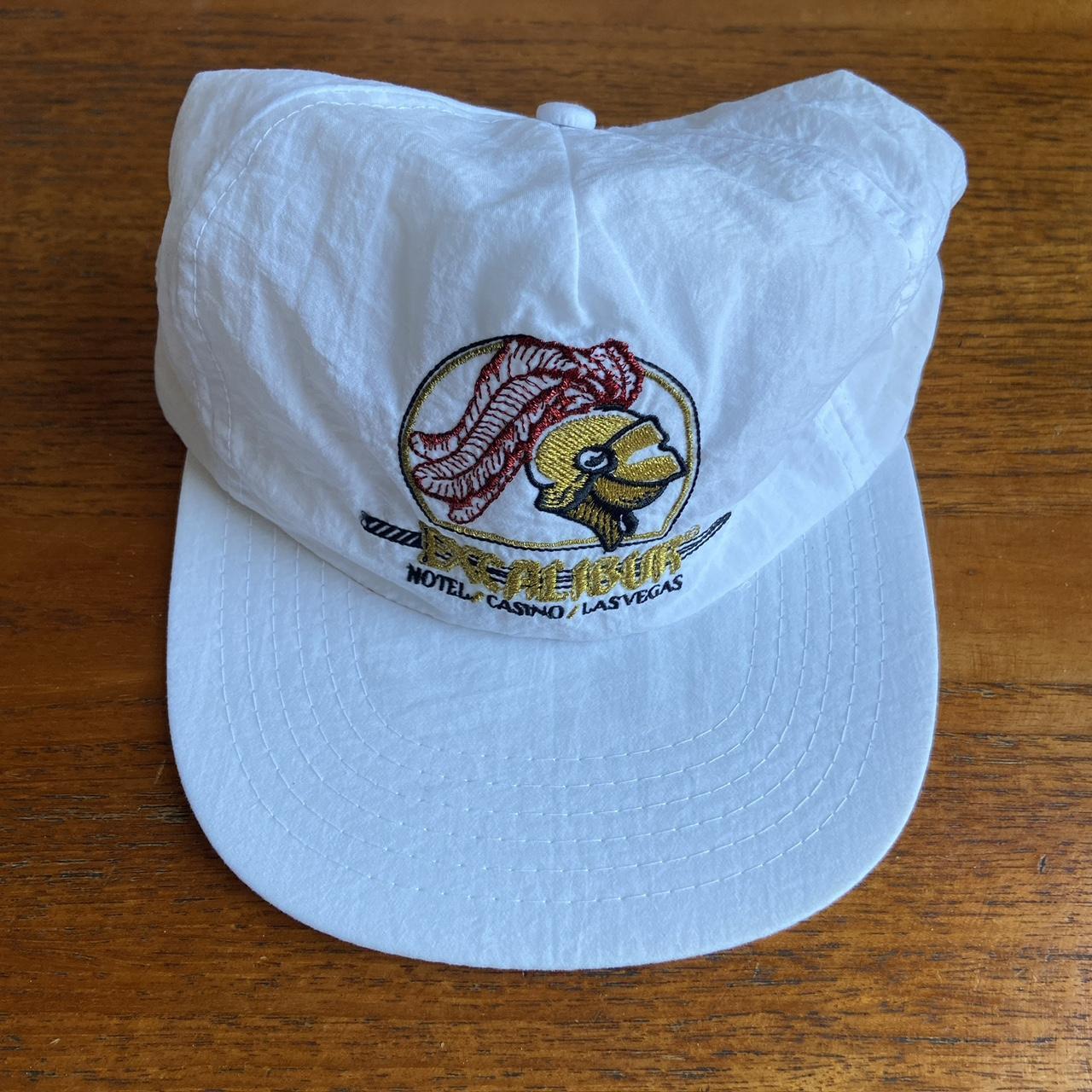 Vintage 90s USA Excalibur Hotel Casino Las Vegas promotional graphic cap