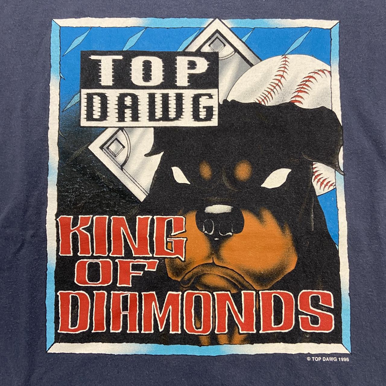 Vintage 90s USA top dawg king of diamonds baseball graphic t-shirt