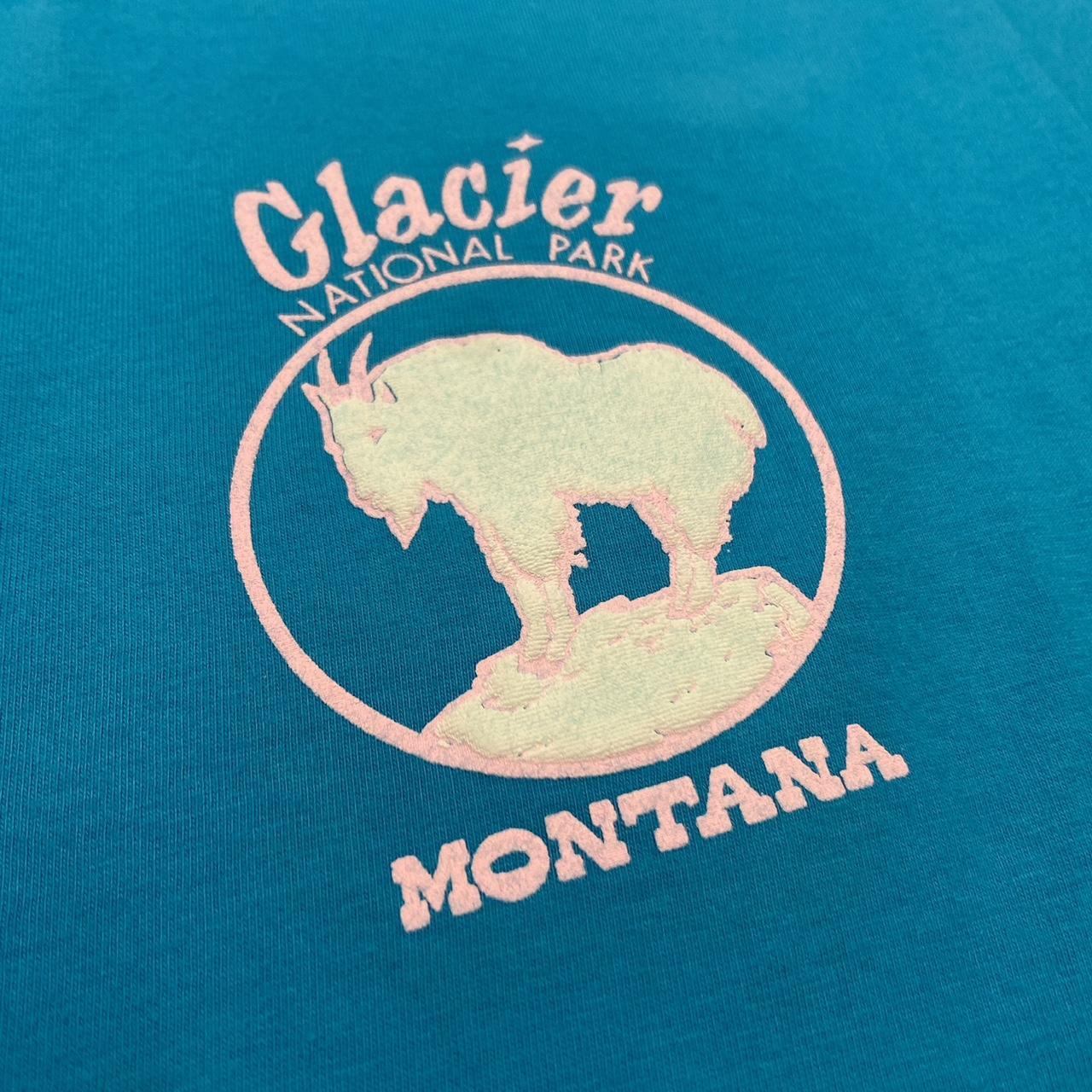 Vintage 80s USA Montana glacier National park “go climb a glacier” graphic vintage t-shirt