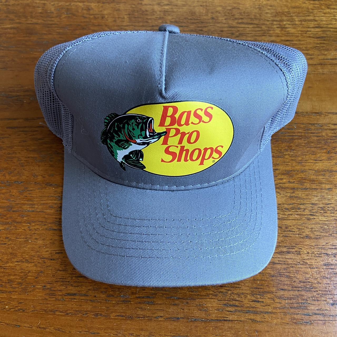 Vintage 2000s Y2K Bass Pro Shops fishing hunting promotional graphic trucker cap