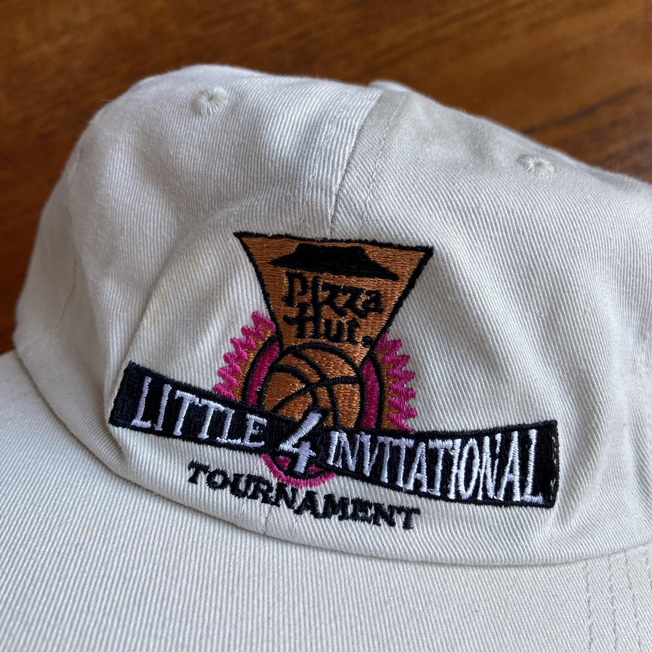 Vintage 90s USA Pizza Hut little 4 invitational basketball tournament promotional graphic cap