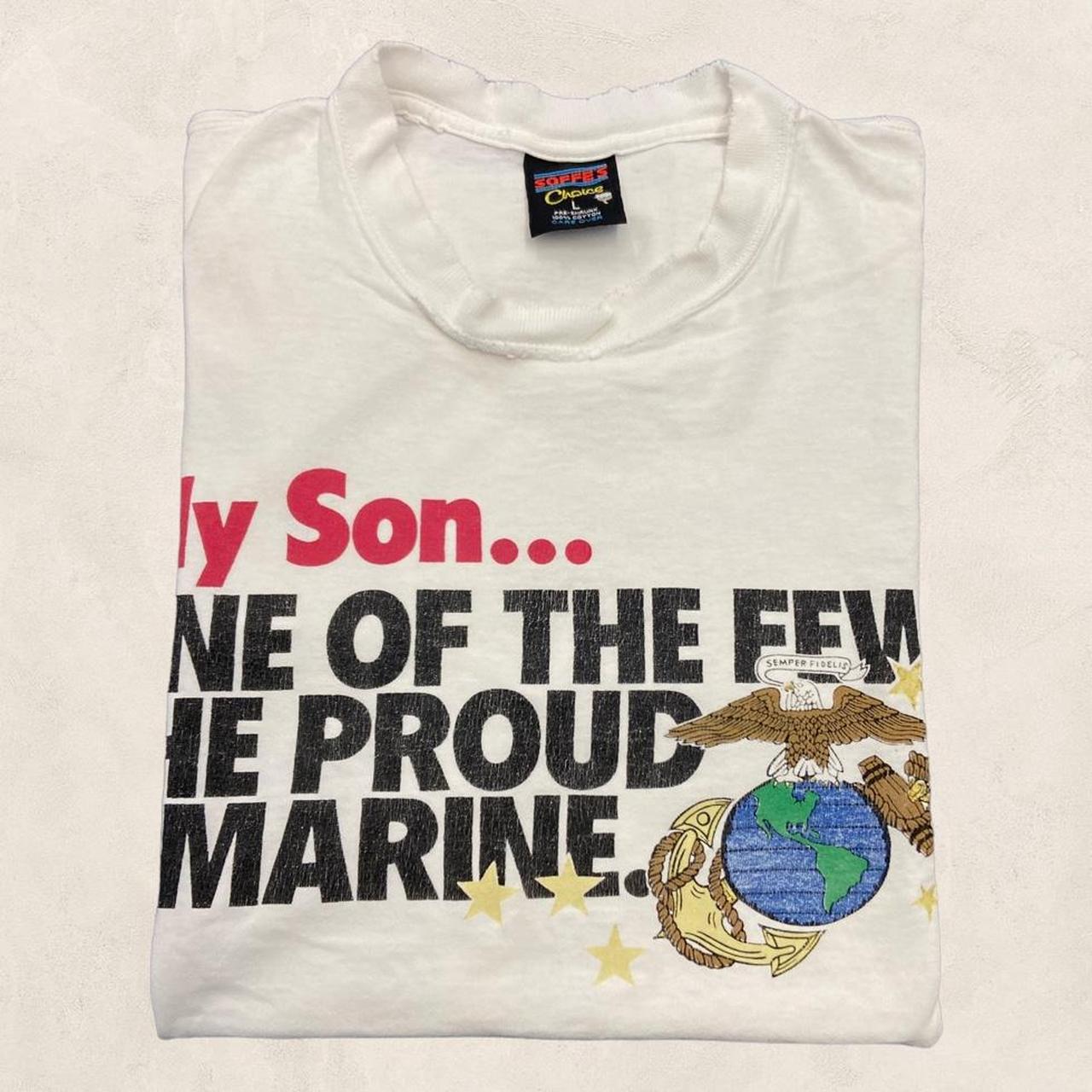 Vintage 90s USA army marines “one of the few, the proud” promotional graphic t-shirt