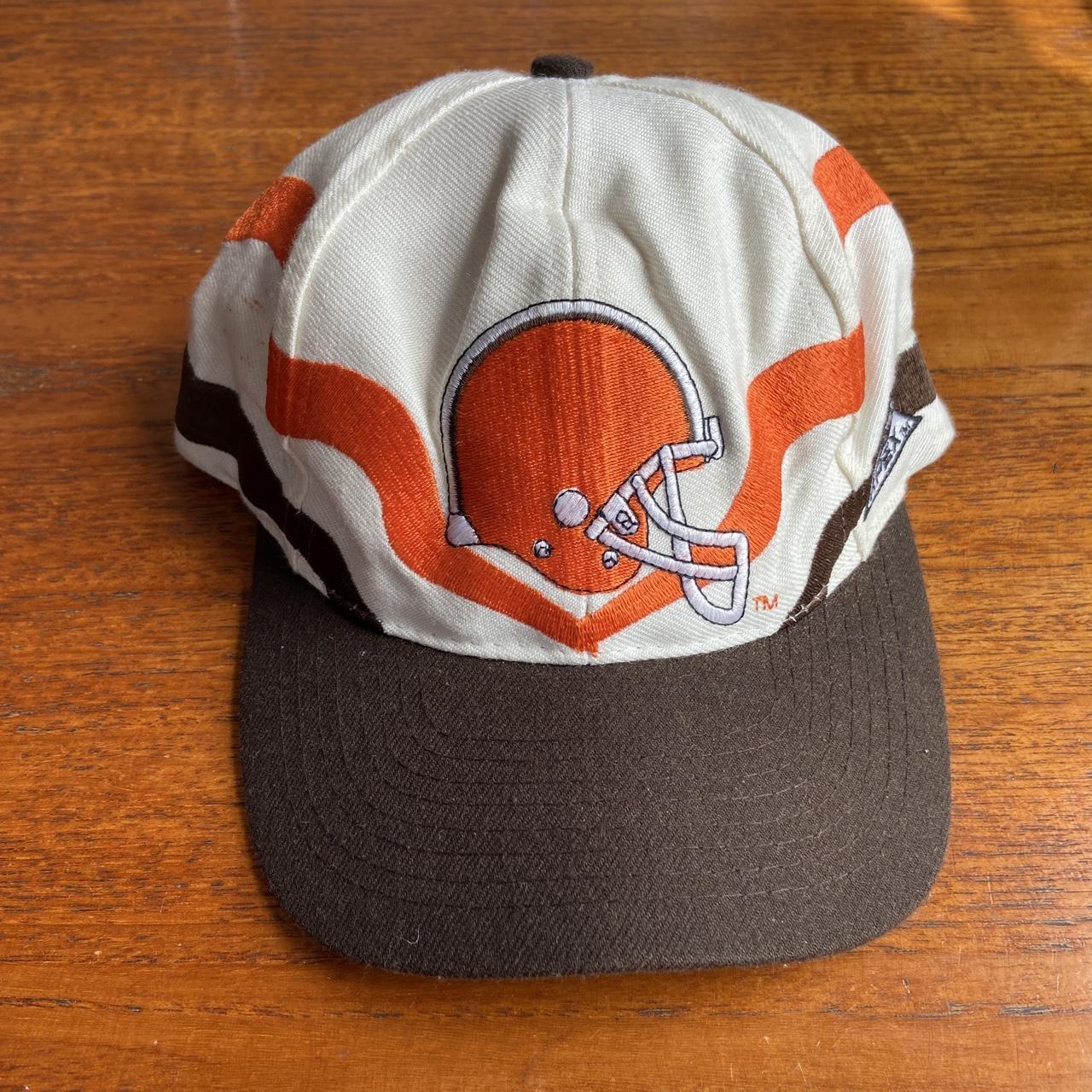 Vintage 90s USA Cleveland Browns NFL American Football promotional graphic cap