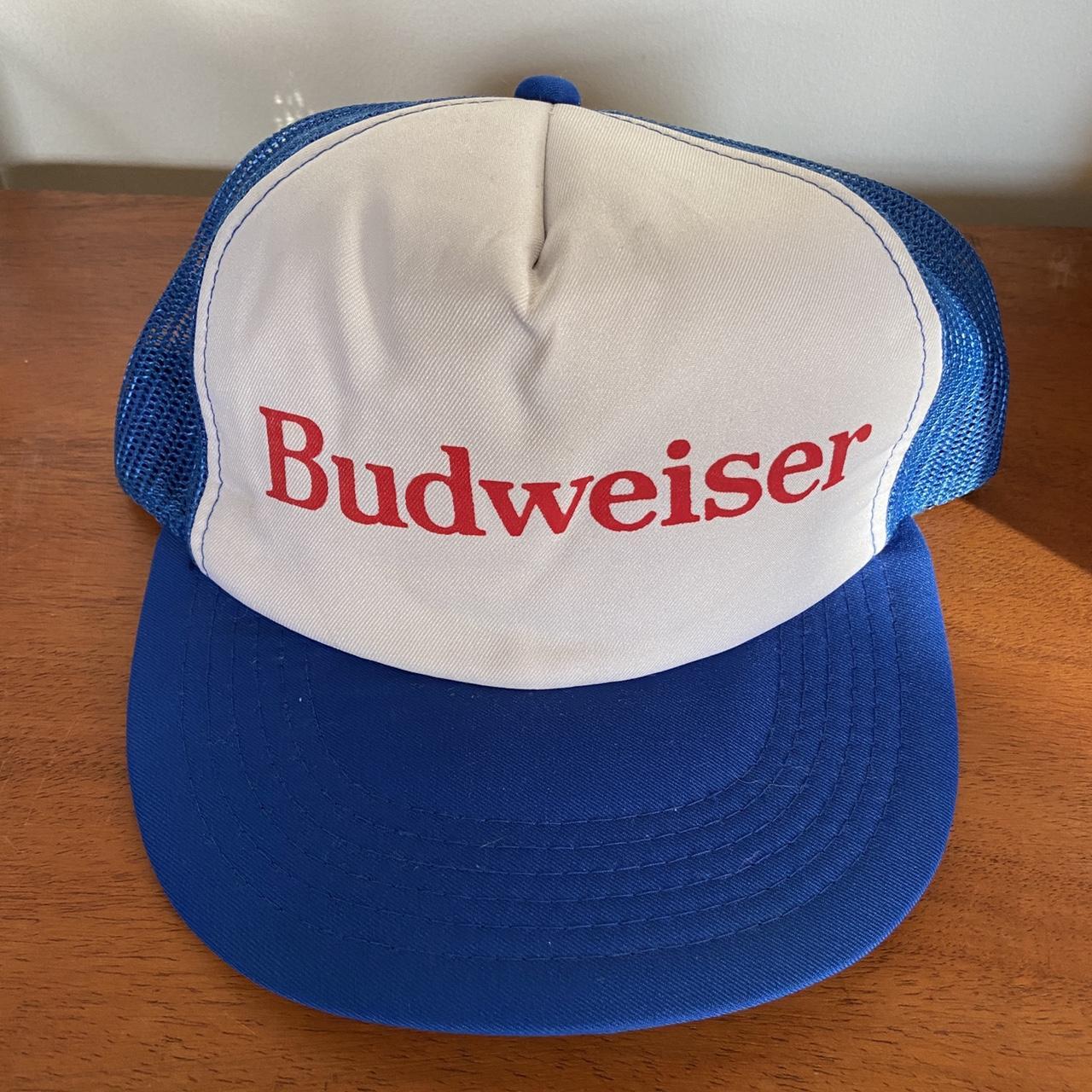 Vintage 90s USA Budweiser Beer promotional trucker cap