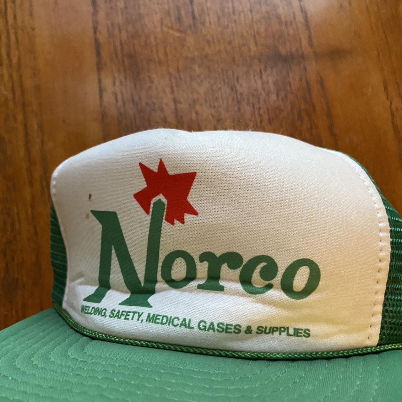 Vintage 90s USA Norco Industrial welding graphic trucker cap