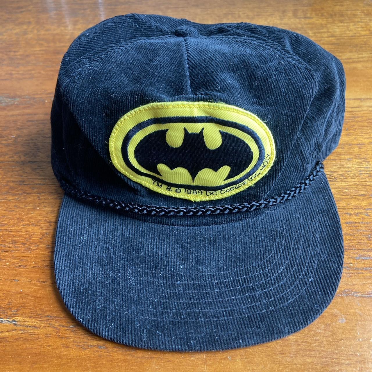 Vintage 80s USA Batman tv film DC comics promotional graphic corduroy cap