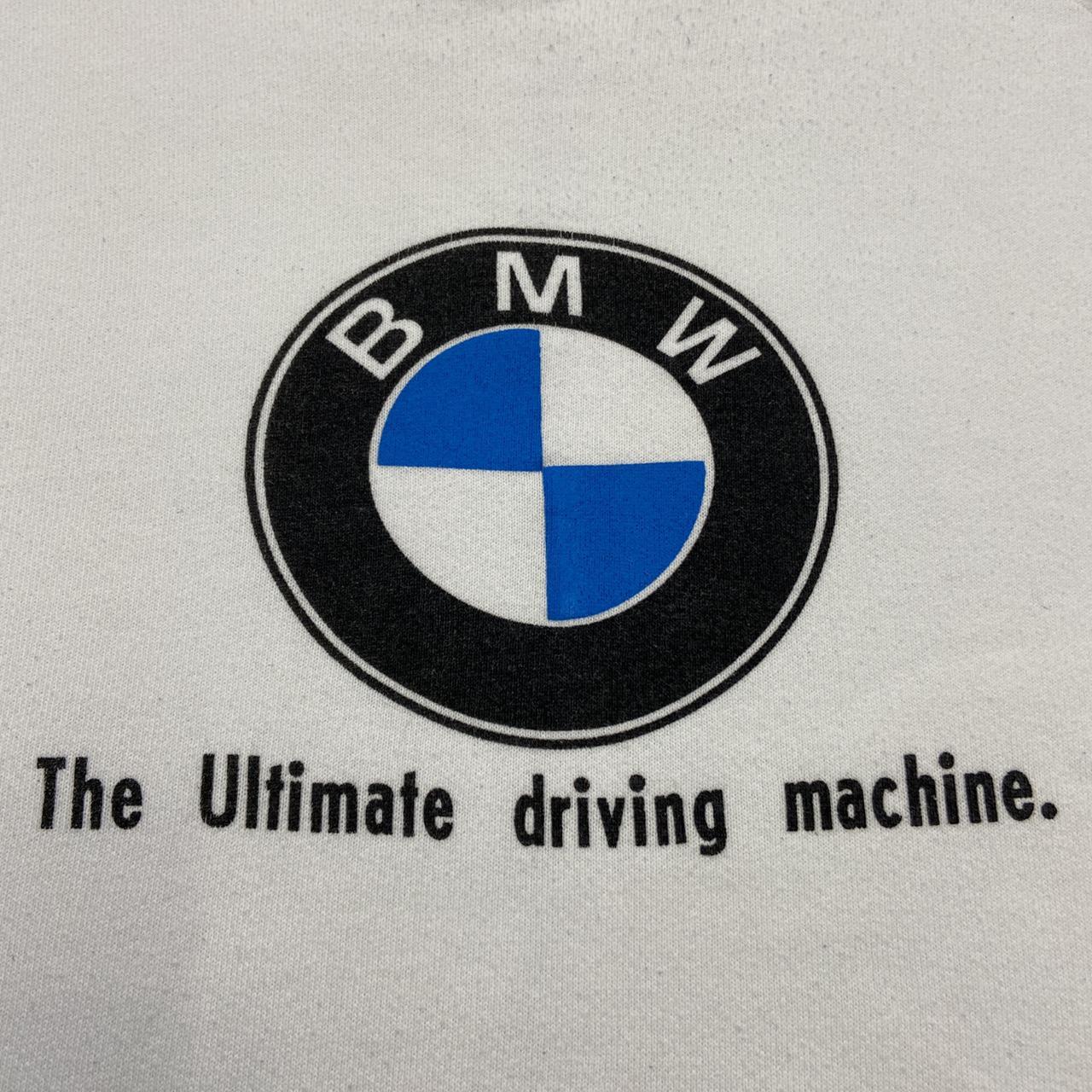 BMW ‘the ultimate driving machine’ vintage 90s white sweatshirt