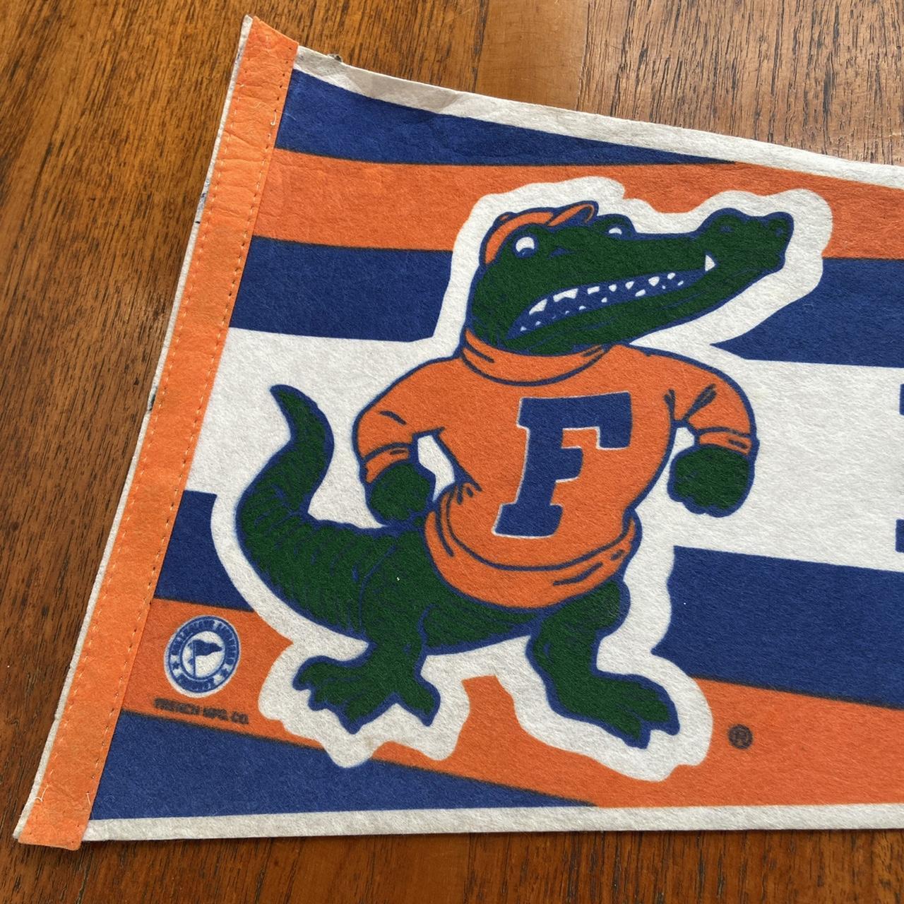 Vintage 90s USA university of Florida gators American football varsity felt pennant