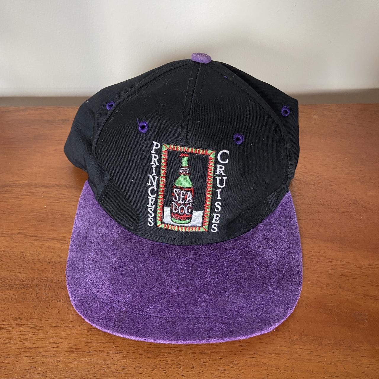 Vintage 90s USA Princess Cruises ‘Sea Dog’ black/purple cap