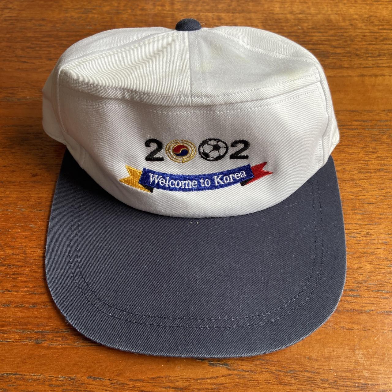 Vintage 2000s Y2K South Korea Japan World Cup football tournament promotional graphic cap