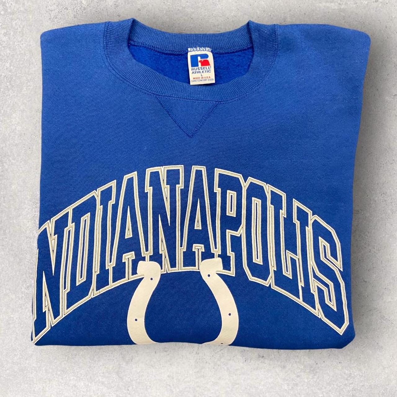 Vintage 90s USA Indianapolis Colts NFL American football promotional graphic sweatshirt