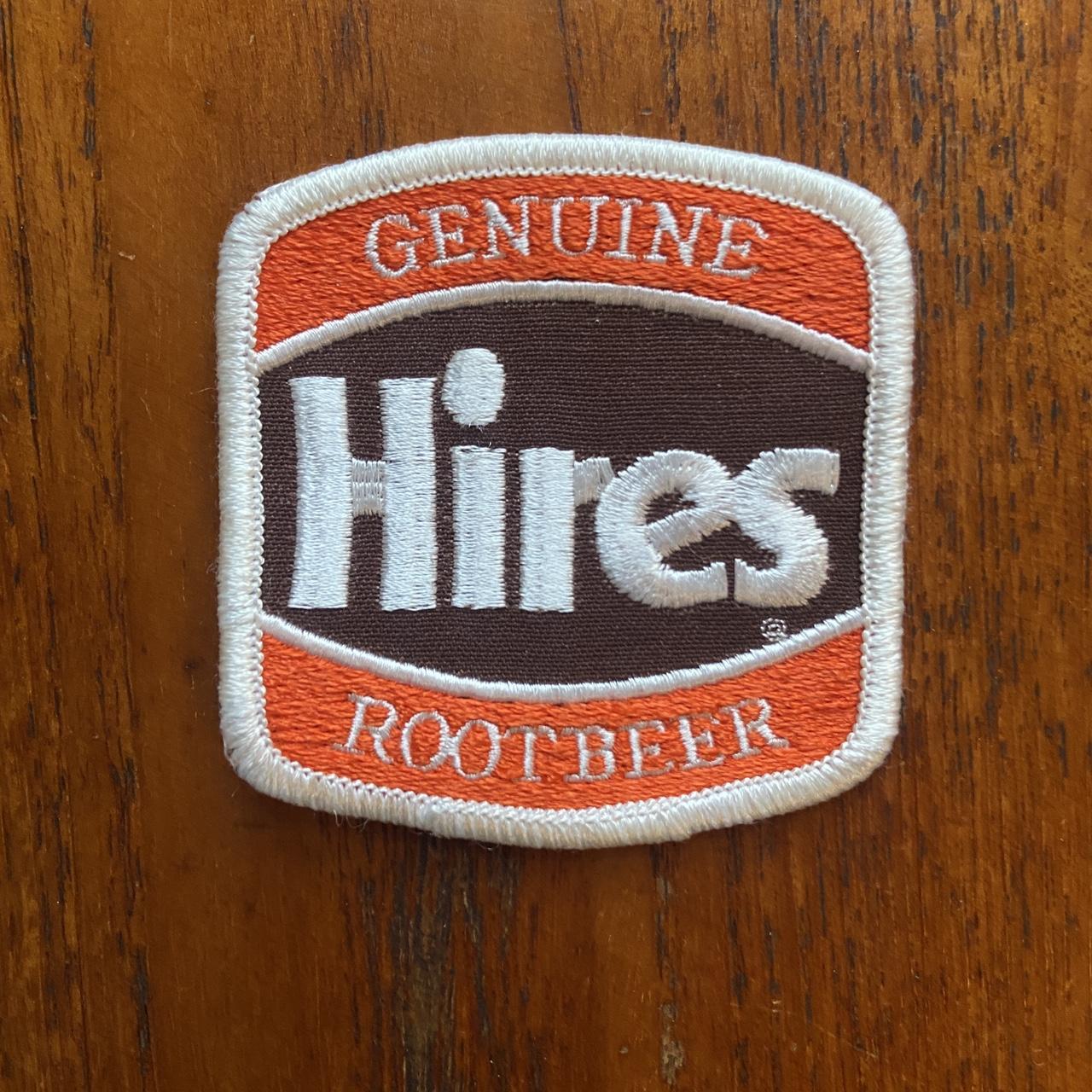 Vintage 80s USA patch Hires genuine Root Beer embroidered sew on badge