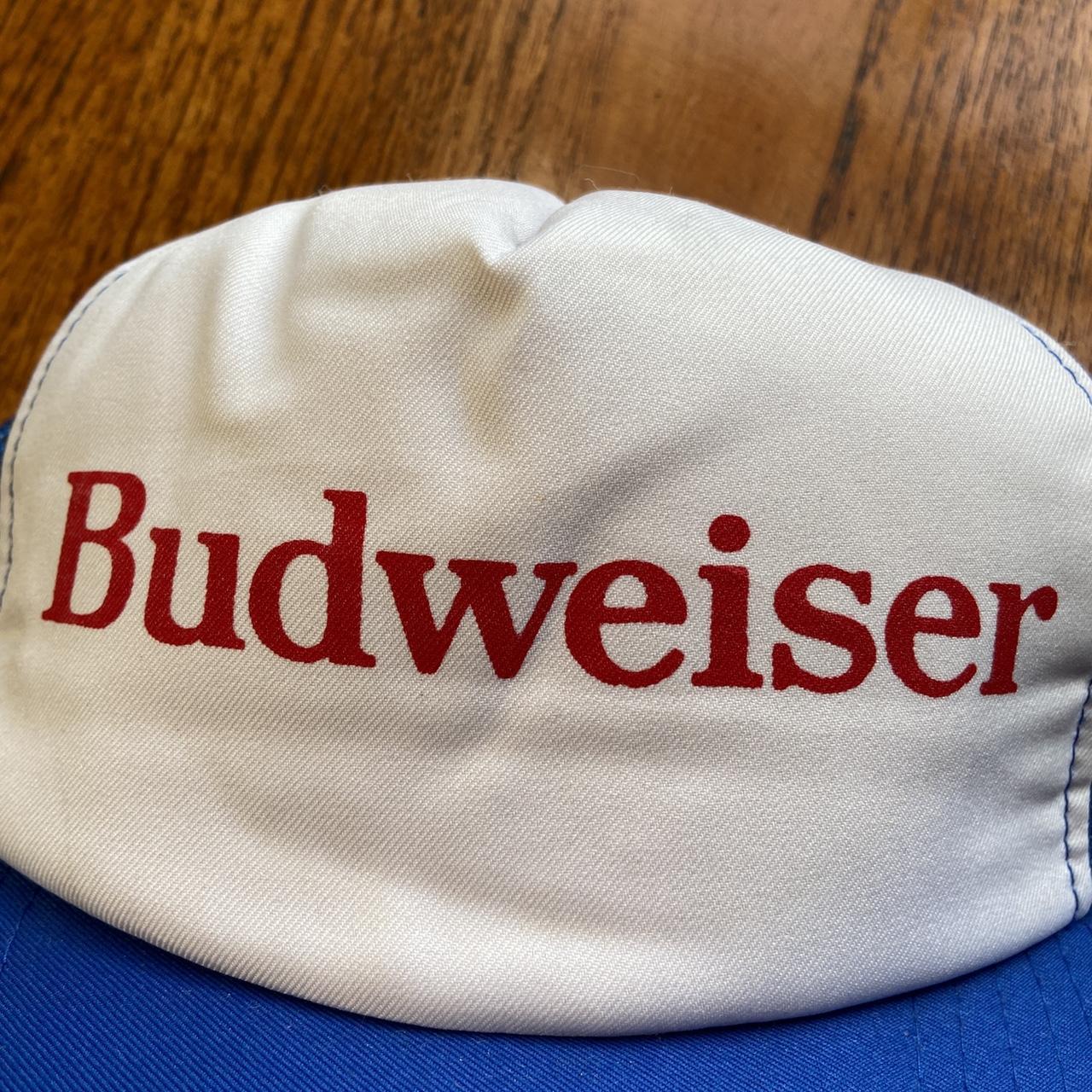 Vintage 90s USA Budweiser Beer promotional trucker cap