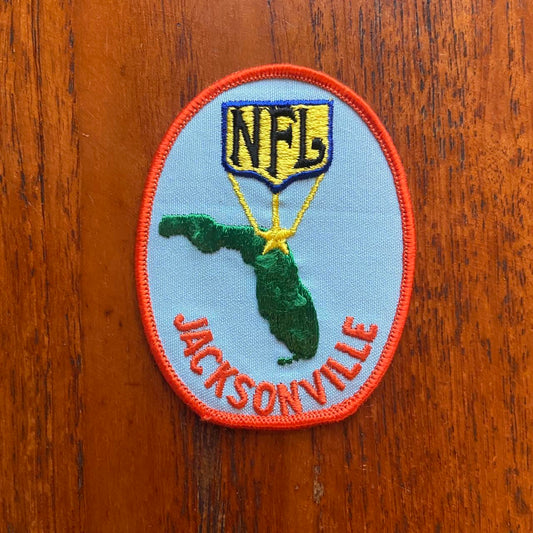 Vintage 80s USA patch NFL American Football Jacksonville Jaguars Florida embroidered sew on badge