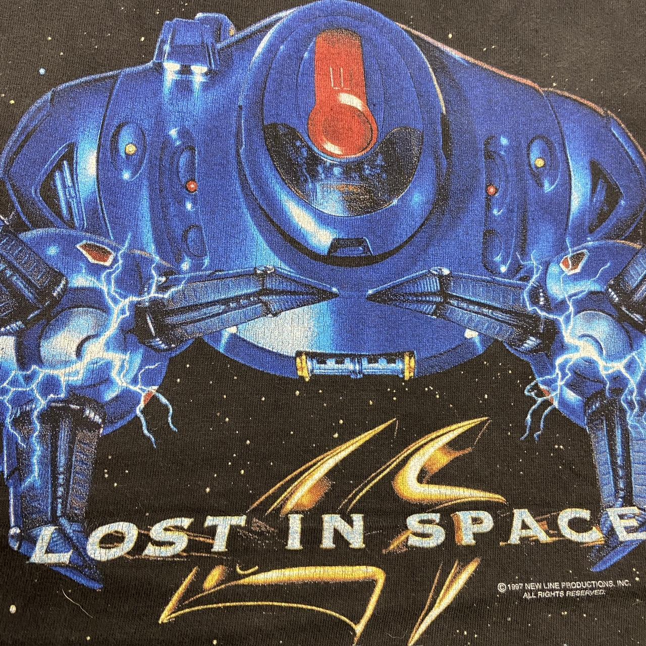 Vintage 90s USA Lost in Space movie film science fiction adventure promotional graphic t-shirt