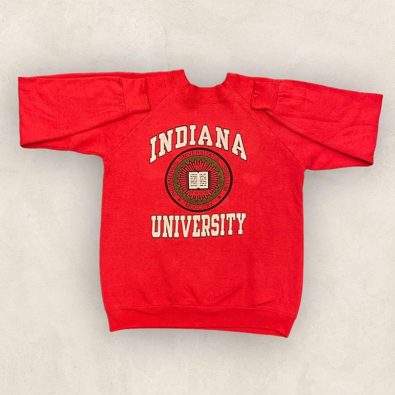 Vintage 90s USA Indiana University varsity Bloomington promotional graphic sweatshirt