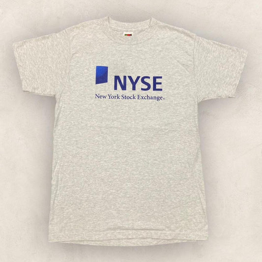 Vintage Y2K 2000s New York Stock Exchange Wall Street promotional graphic t-shirt