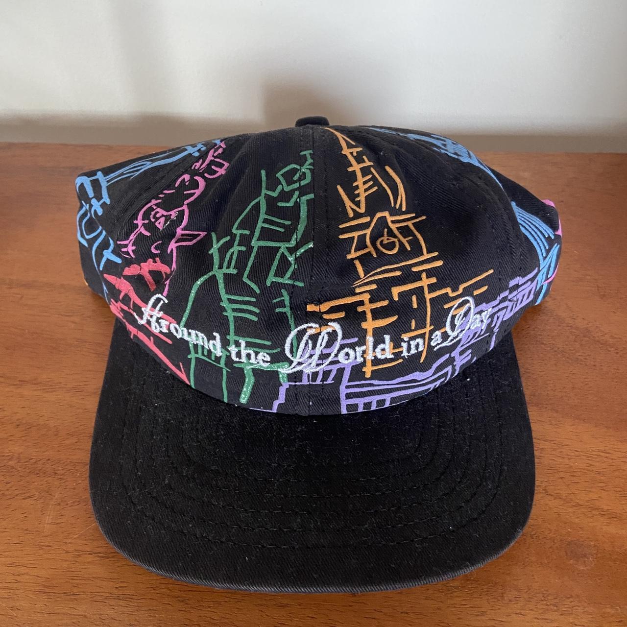 Vintage 90s USA Disneyland Epcot Theme Park ‘Around the world in a day’ black cap