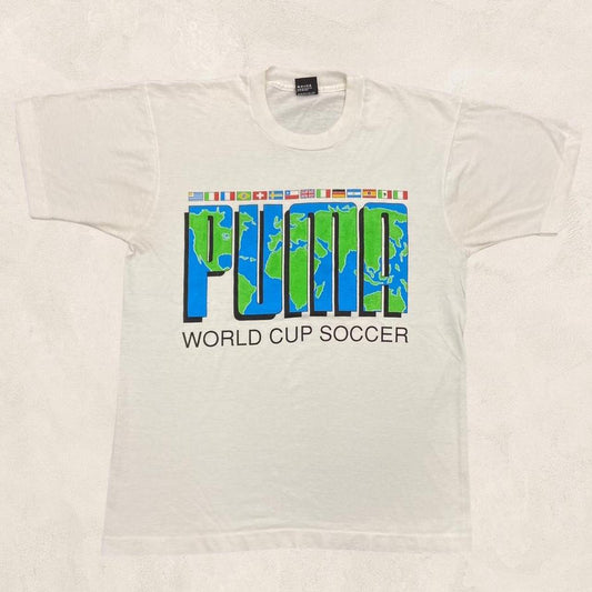 Vintage 90s USA Puma World Cup soccer graphic t-shirt