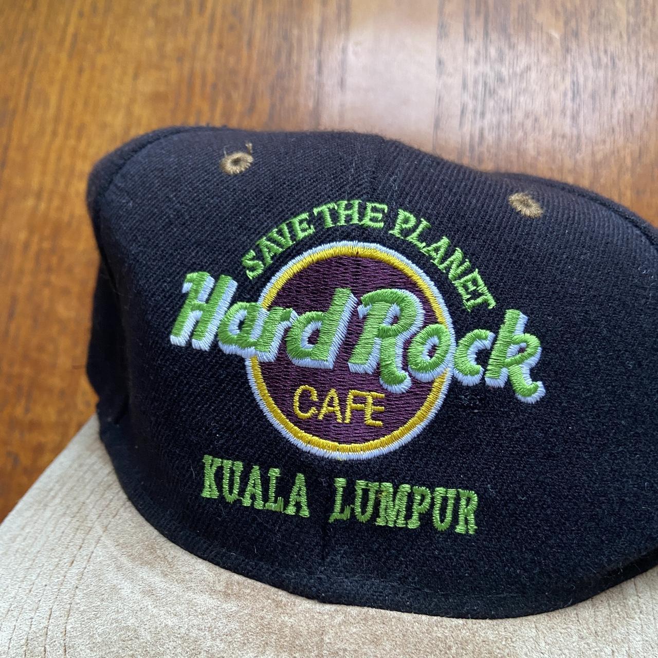 Vintage 90s USA Hard Rock Cafe Kuala Lumpur Malaysia Promotional embroidered cap