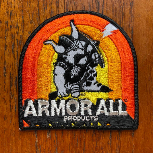 Vintage 80s USA patch Armor All products embroidered sew on badge