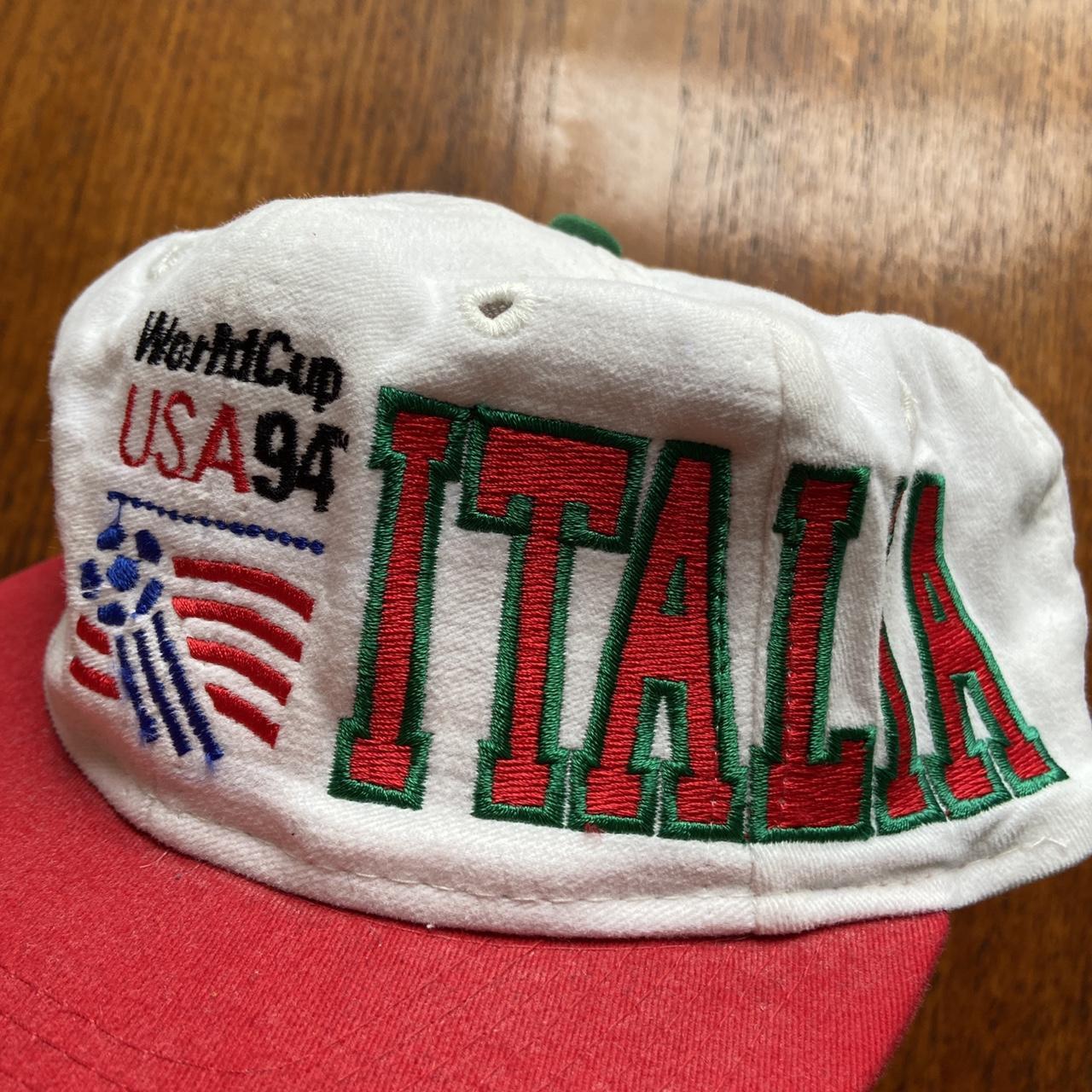 Vintage 90s USA world cup 94 football tournament Italy graphic promotional graphic cap