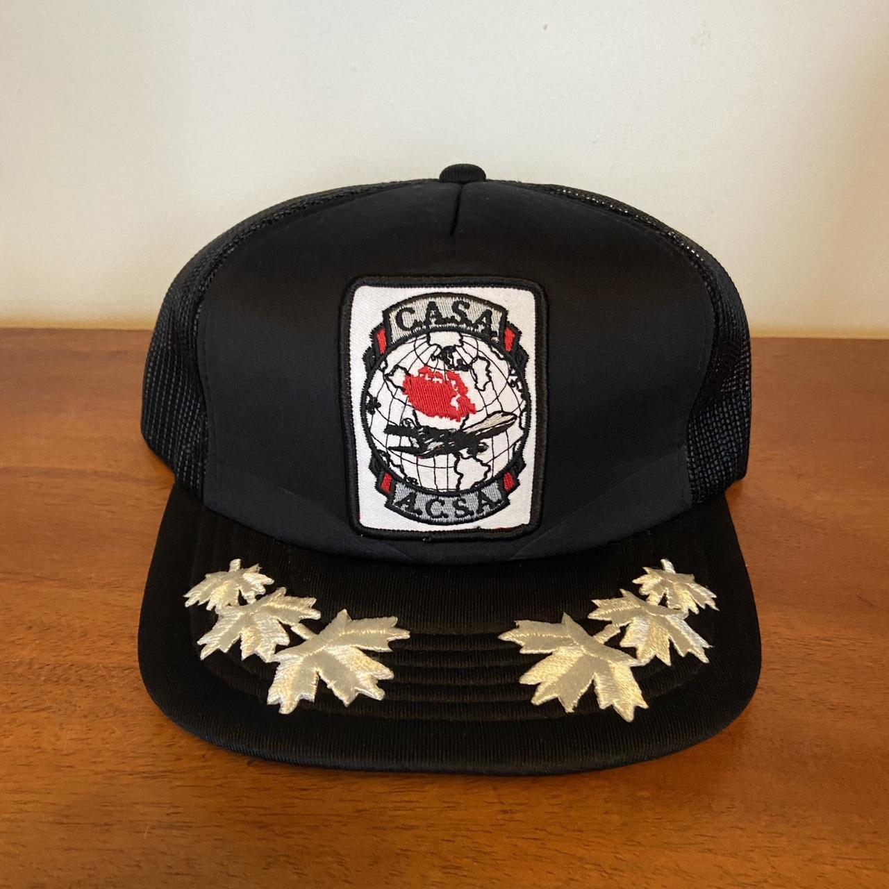 Vintage 90s Canada ‘Canadian Agricultural Safety Association’ graphic black trucker cap