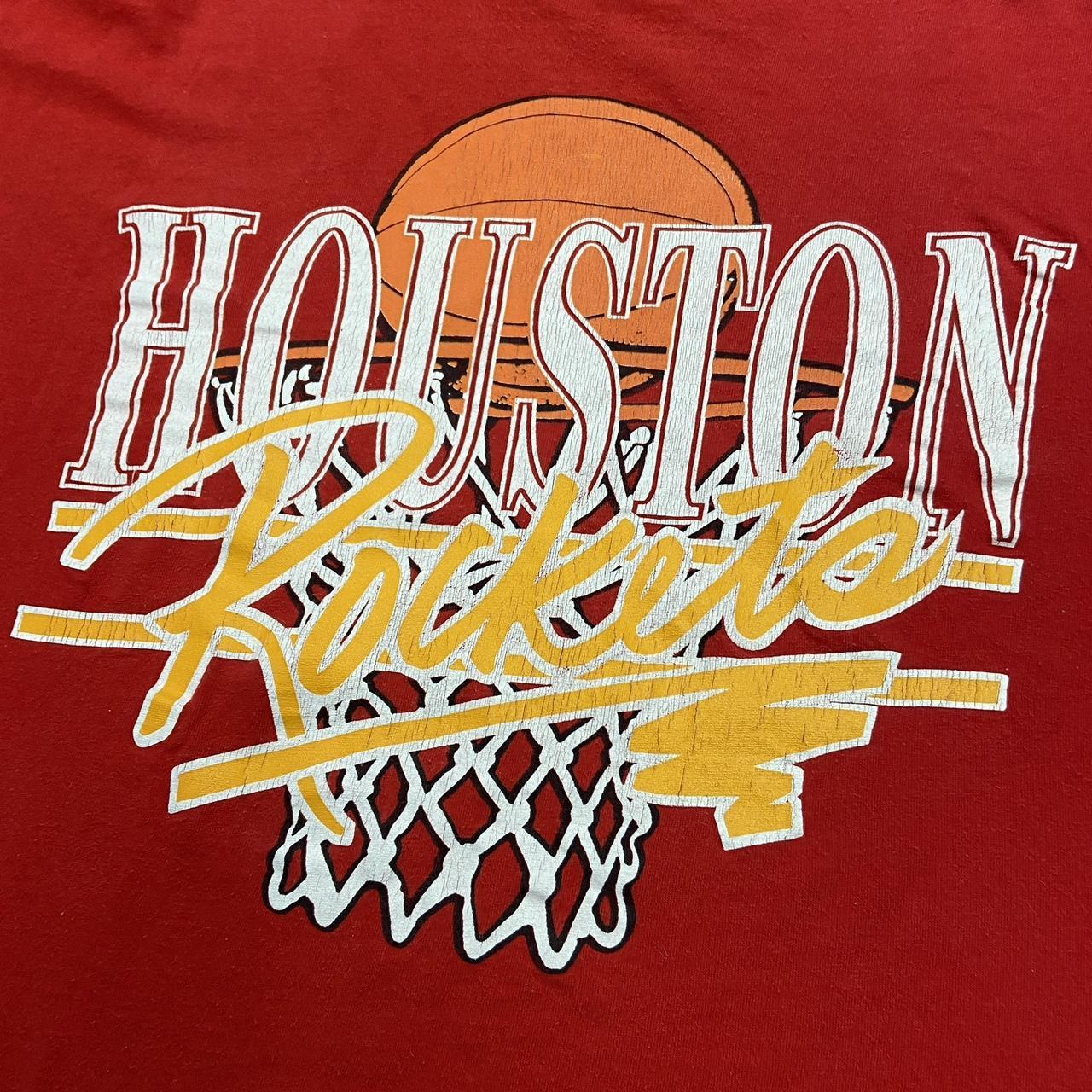 Vintage 90s USA Houston Rockets nba basketball graphic red t-shirt