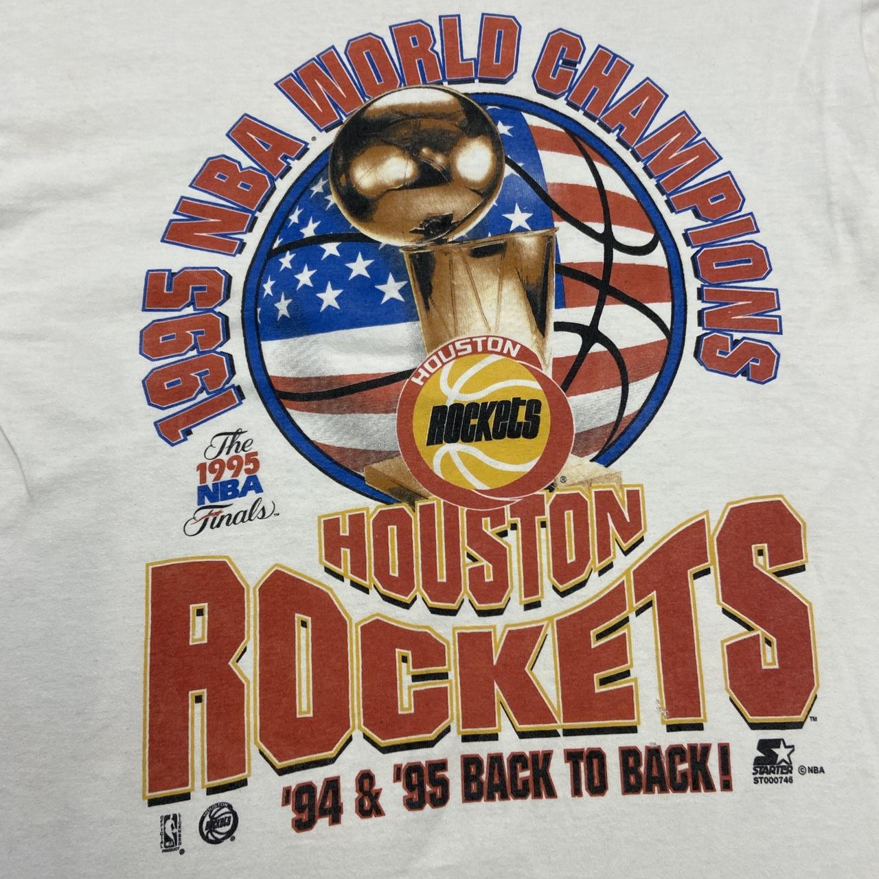 Vintage 90s USA Houston Rockets basketball NBA champions graphic t-shirt