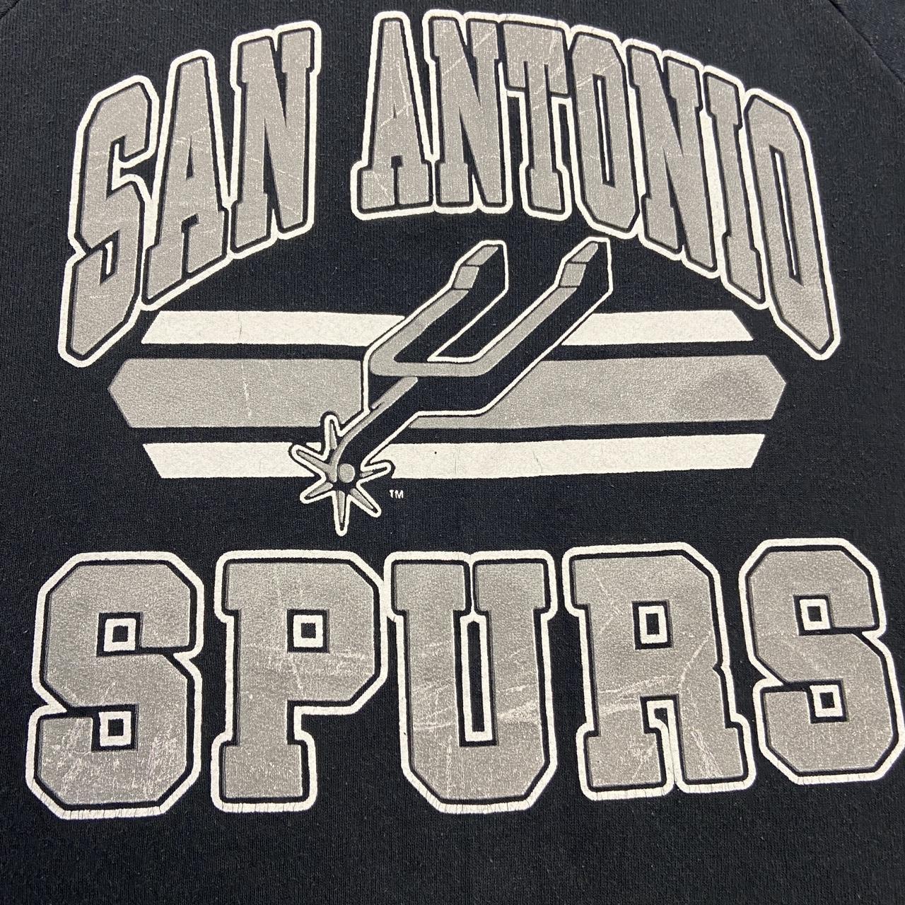 Vintage 90s USA San Antonio Spurs Texas NBA basketball promotional graphic sweatshirt