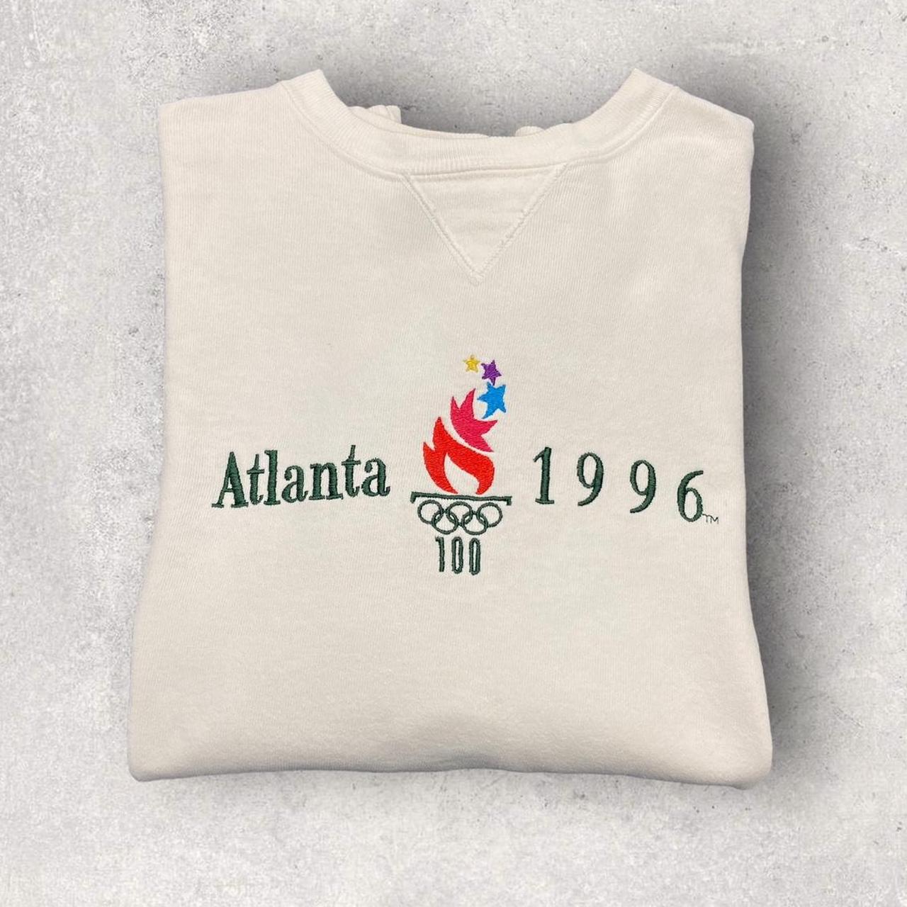 Vintage 90s USA Atlanta Olympics summer games athletics promotional graphic sweatshirt