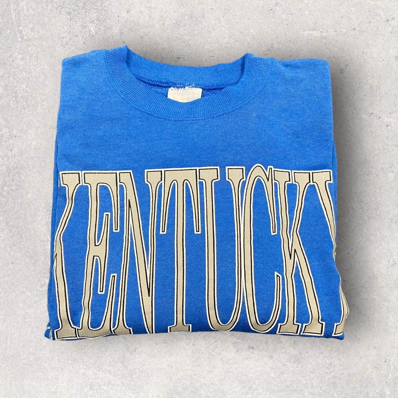 Vintage 90s USA University of Kentucky Wildcats varsity promotional graphic sweatshirt