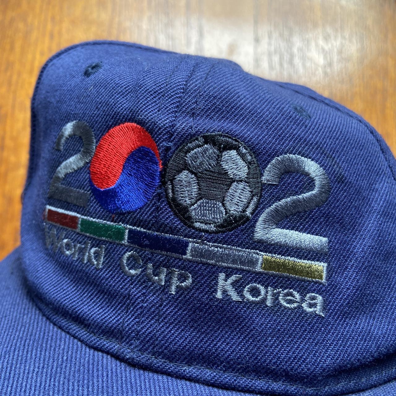 Vintage 2000s Japan Korea 2002 World Cup football tournament navy graphic cap