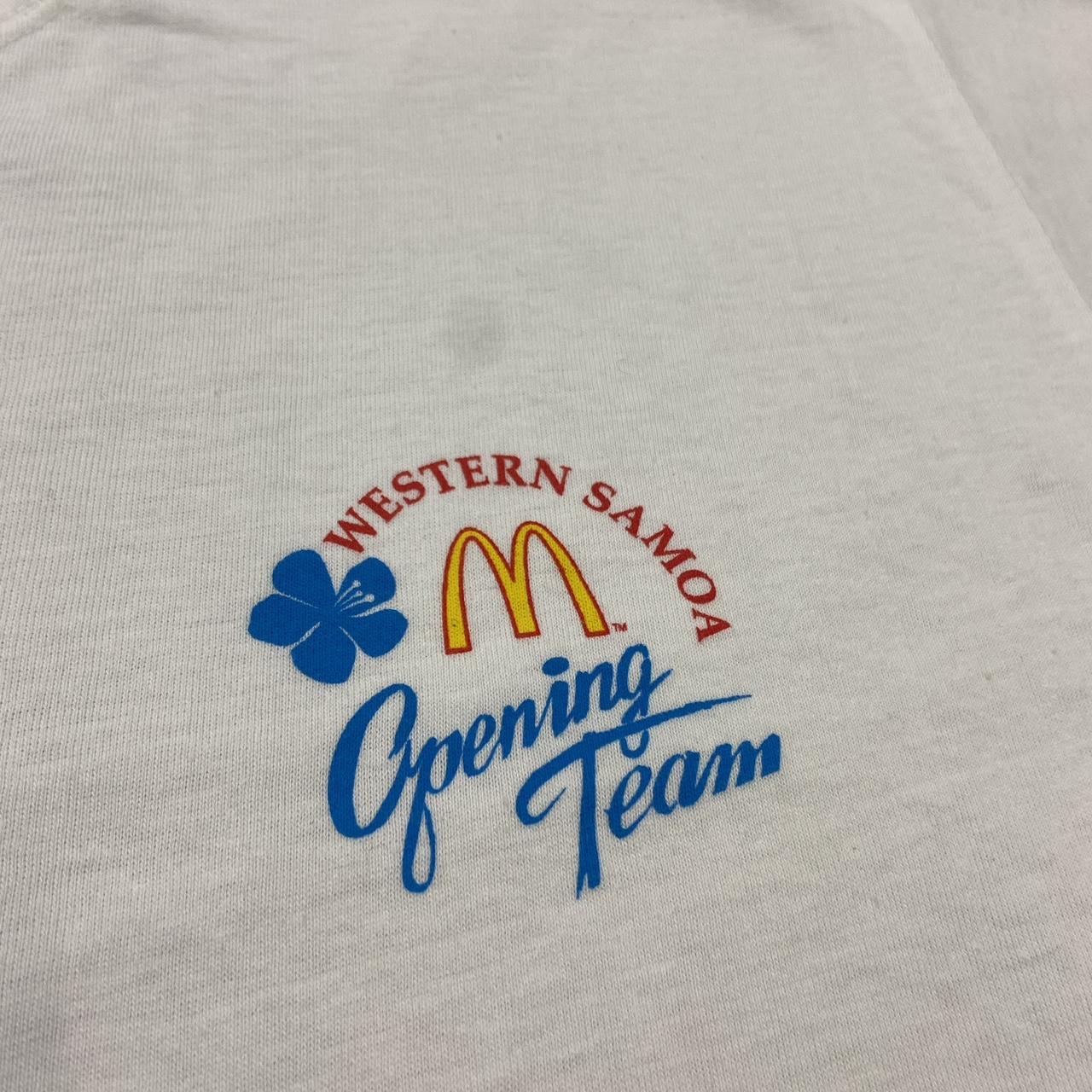 Vintage 90s USA McDonald’s Western Samoa opening team graphic t-shirt