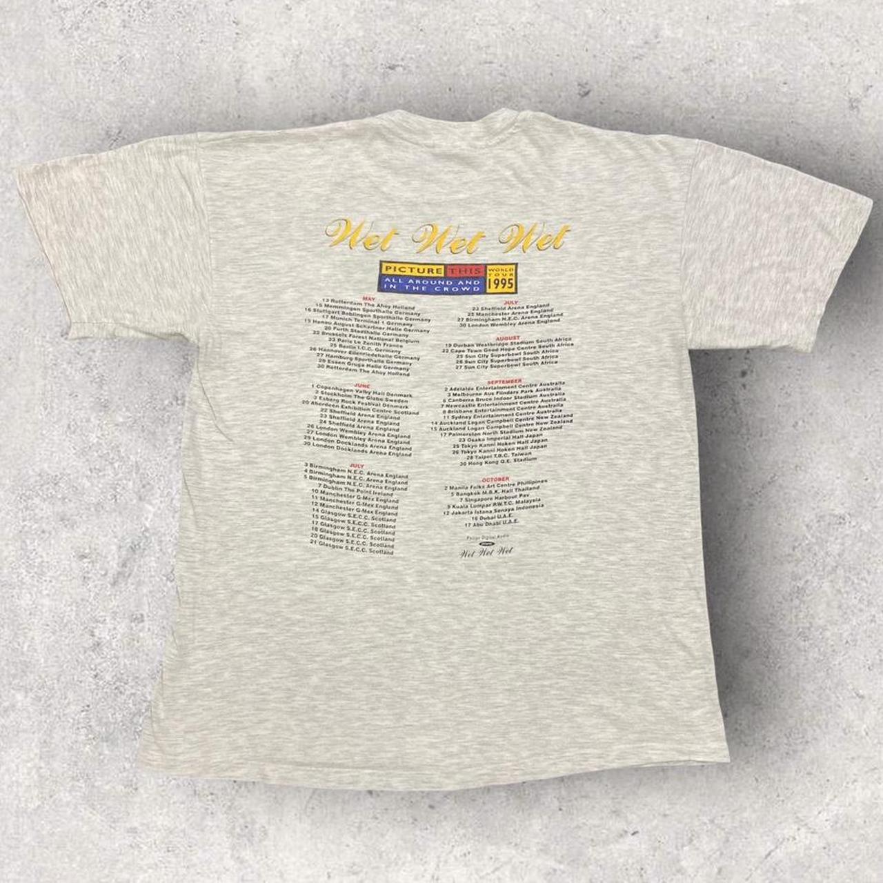 Vintage 90s Wet Wet Wet band picture this world tour music promotional graphic t-shirt