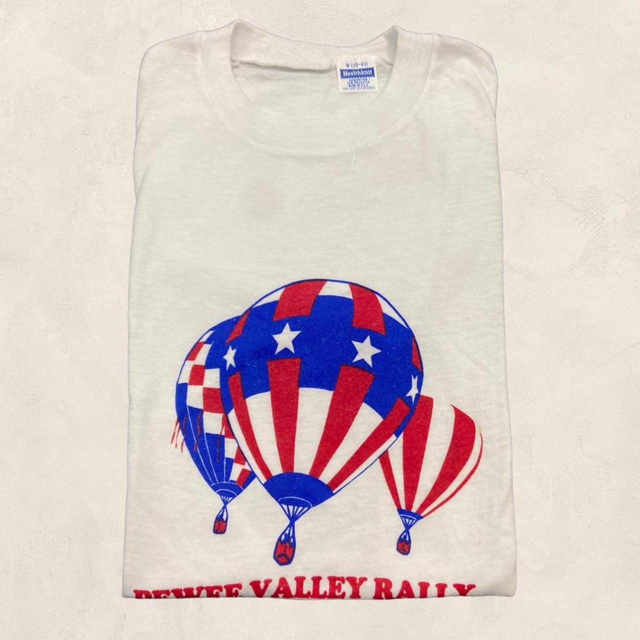 Vintage 90s USA pewee valley rally Kentucky hot air balloon race graphic t-shirt