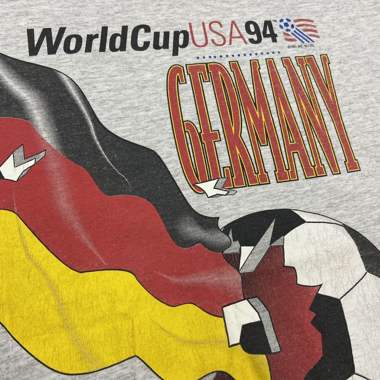 Vintage 90s USA World Cup 94 Germany graphic grey t-shirt