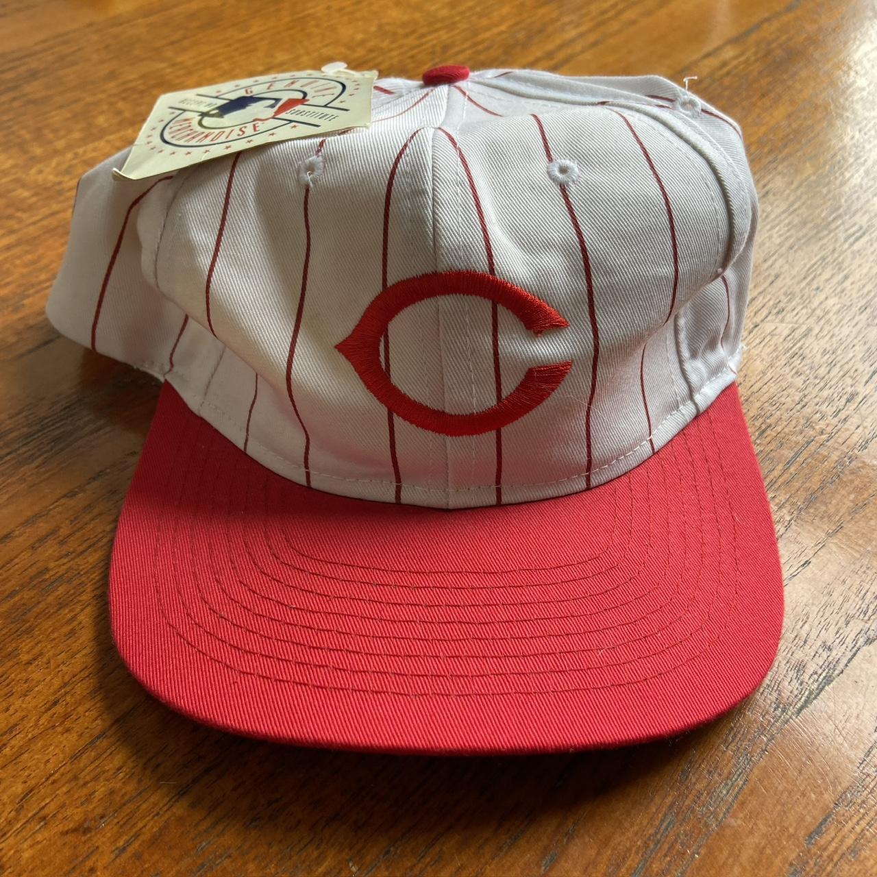 Vintage 90s USA Cincinnati Reds MLB Major League Baseball dead-stock promotional graphic cap