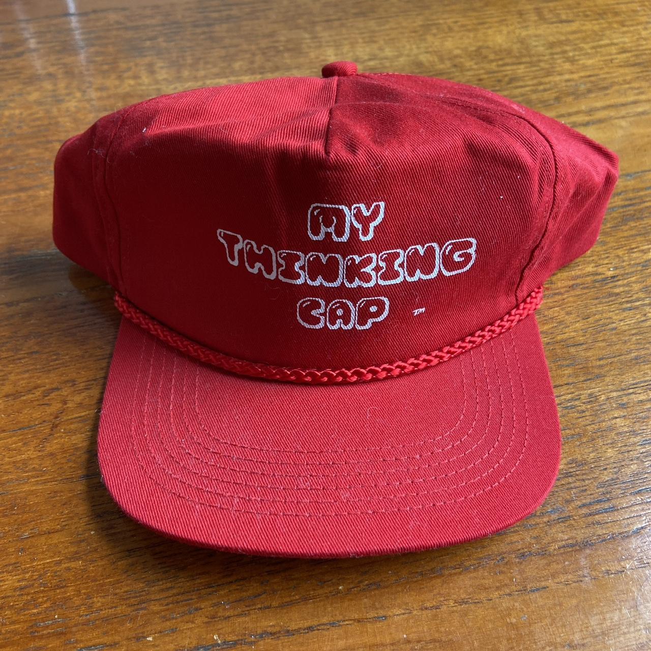 Vintage 90s USA ‘My thinking cap’ slogan humour graphic cap