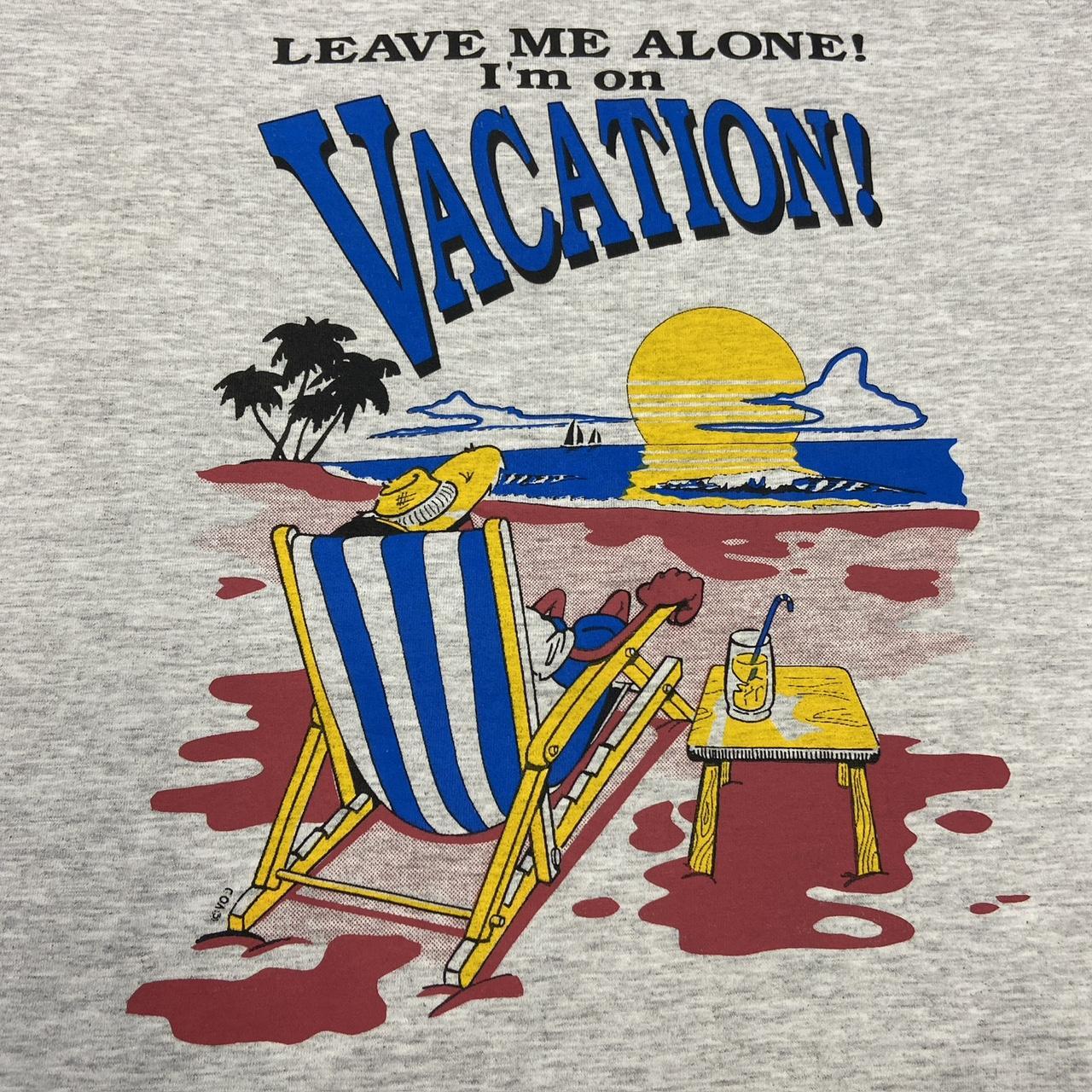 Vintage 90s USA beach vacation tourist souvenir slogan promotional graphic t-shirt