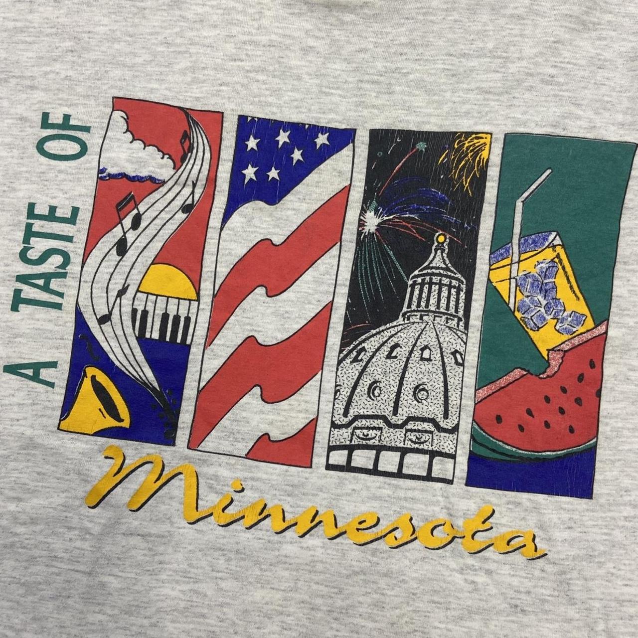 Vintage 90s USA taste of Minnesota promotional graphic t-shirt