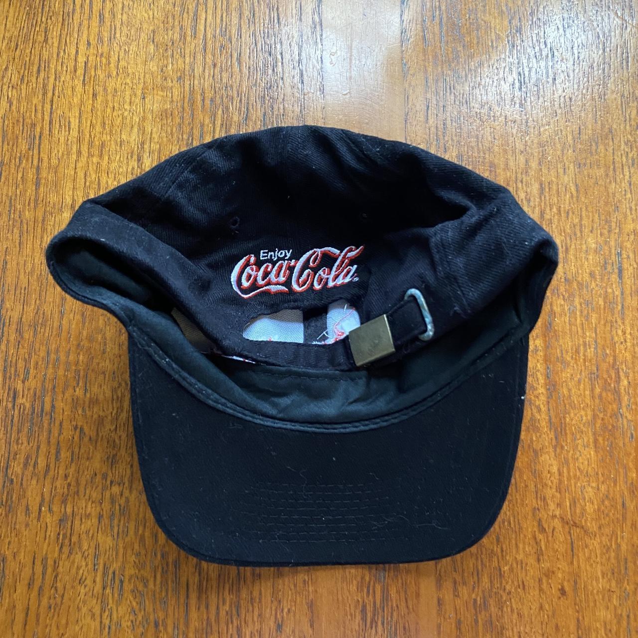 Vintage 90s USA Coca Cola Coke thirsty slogan embroidered graphic cap