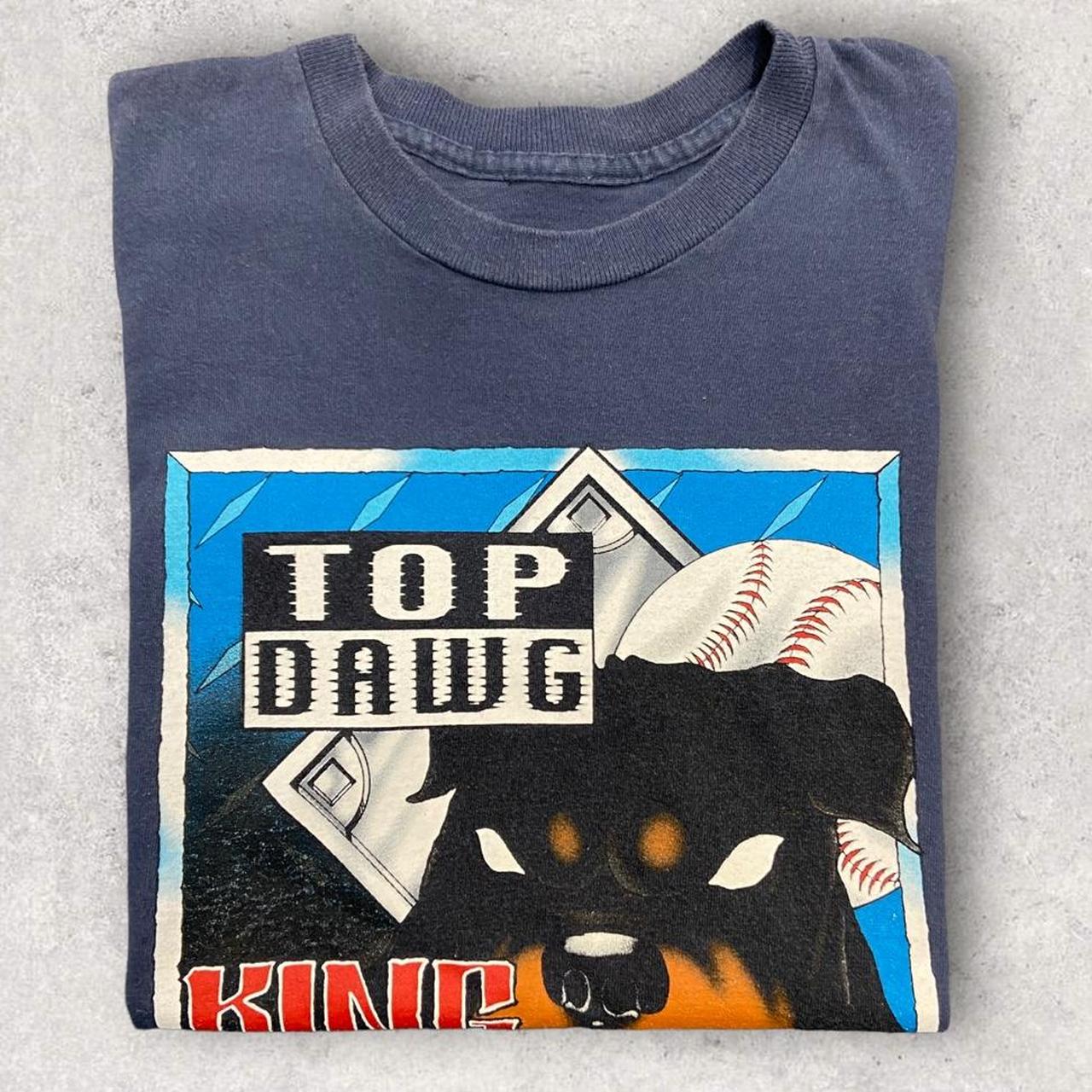 Vintage 90s USA top dawg king of diamonds baseball graphic t-shirt