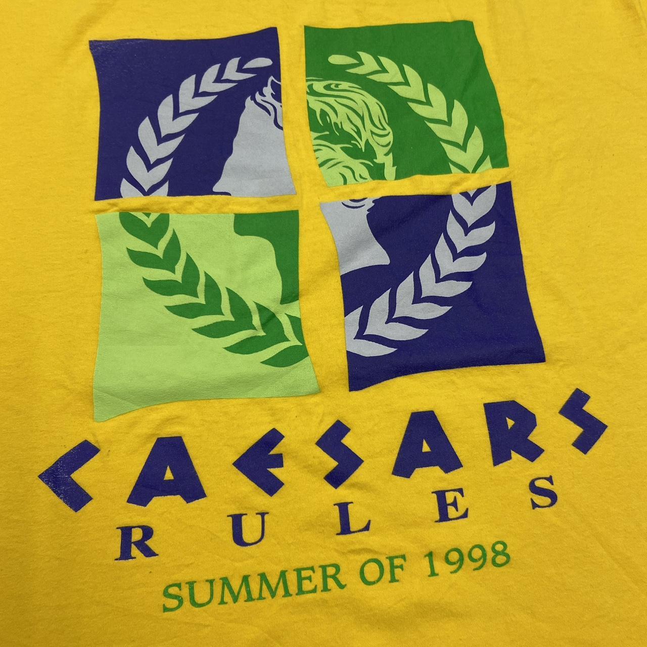 Vintage 90s USA Caesars Palace hotel Las Vegas summer of 98 graphic t-shirt