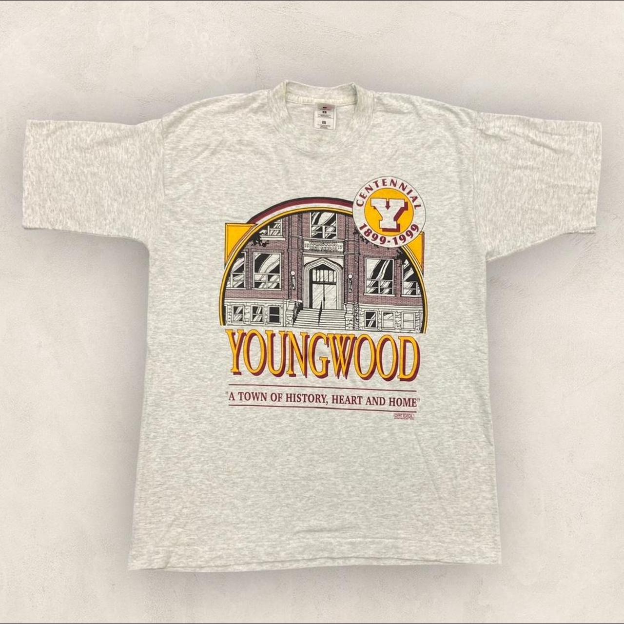 Vintage 90s USA youngwood high school Pennsylvania centennial graphic t-shirt