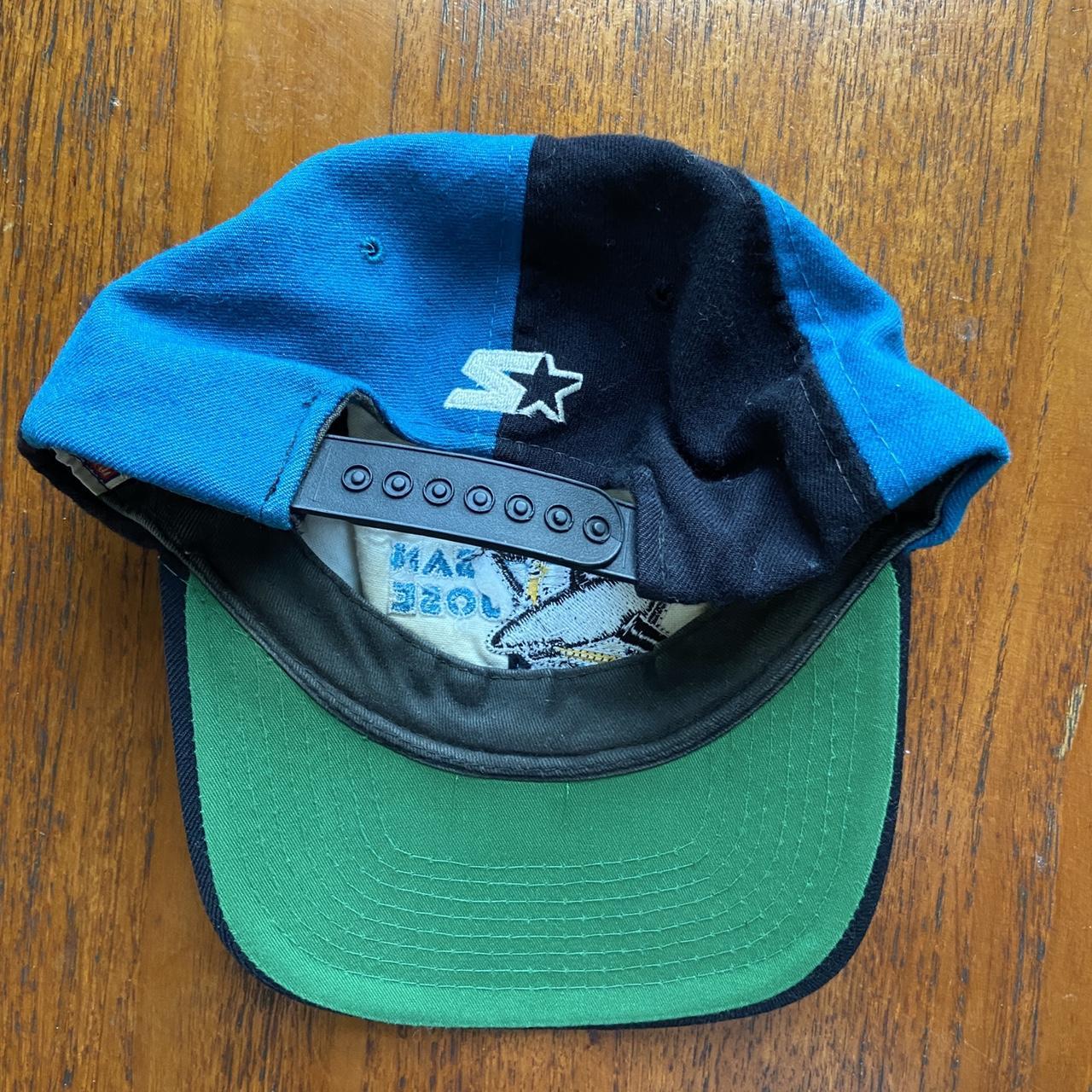 Vintage 90s USA San Jose Sharks California NHL Ice Hockey starter promotional graphic cap