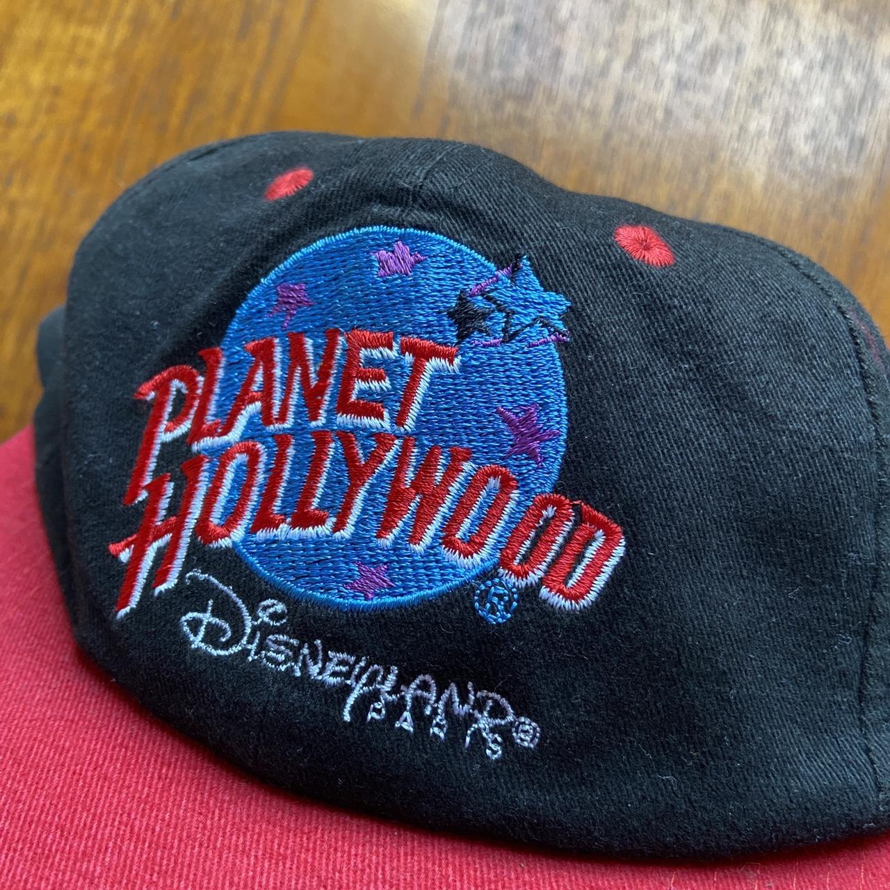 Vintage 90s USA Planet Hollywood Disneyland Paris black cap