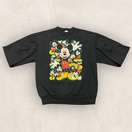 Vintage 90s USA Mickey Mouse Walt Disney cartoon promotional graphic sweatshirt