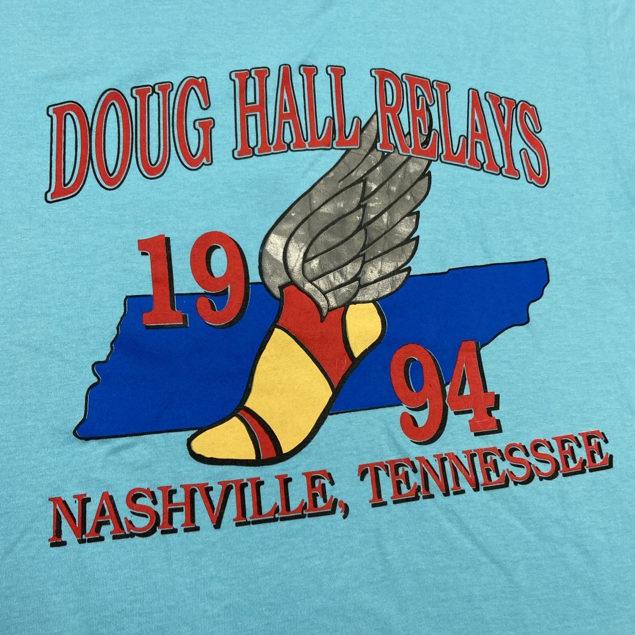 Vintage 90s USA Doug hall relays athletics Nashville Tennessee graphic t-shirt